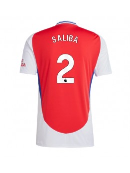 Arsenal William Saliba #2 Heimtrikot 2024-25 Kurzarm